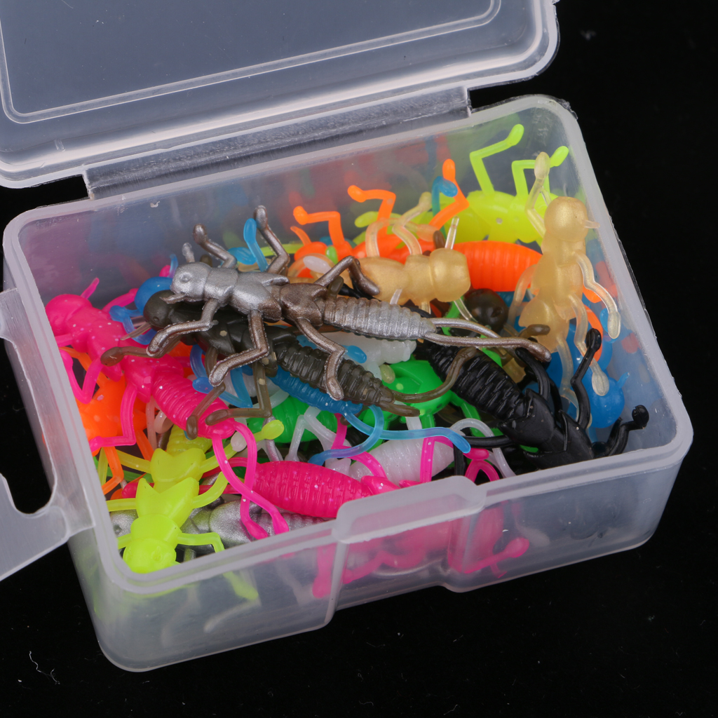 20pcs Artificial Stonefly Nymph Rubber Fishing Lures Insect Baits with Legs