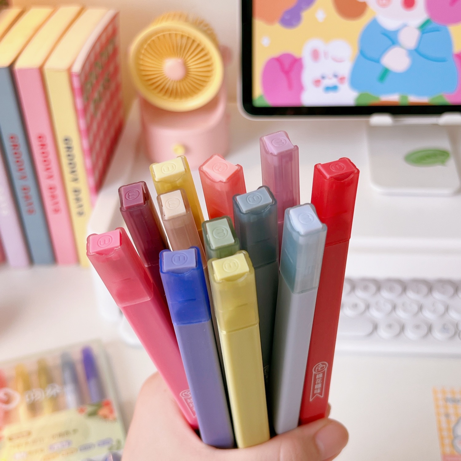 (6 pcs/hộp) Set 6 bút dạ quang, bút đánh dấu, highlight