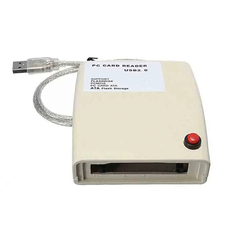 Usb 2.0 to 68 pin ata pcmcia flash disk memory card reader adapter converter for windows 7 10