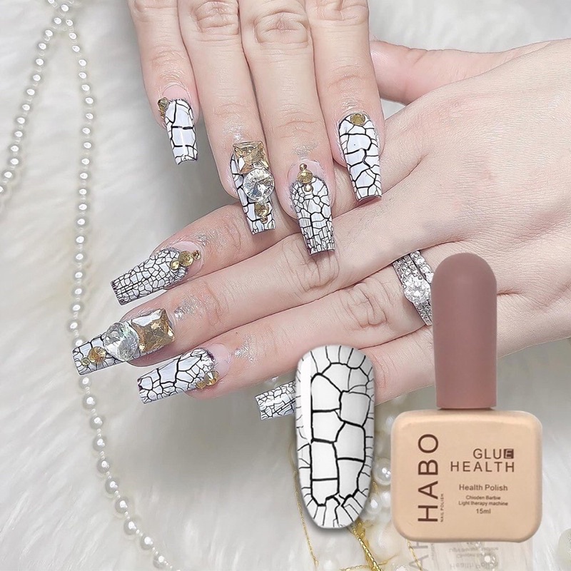 Sơn Nứt Habo Đen Trắng Nail - sinailmi