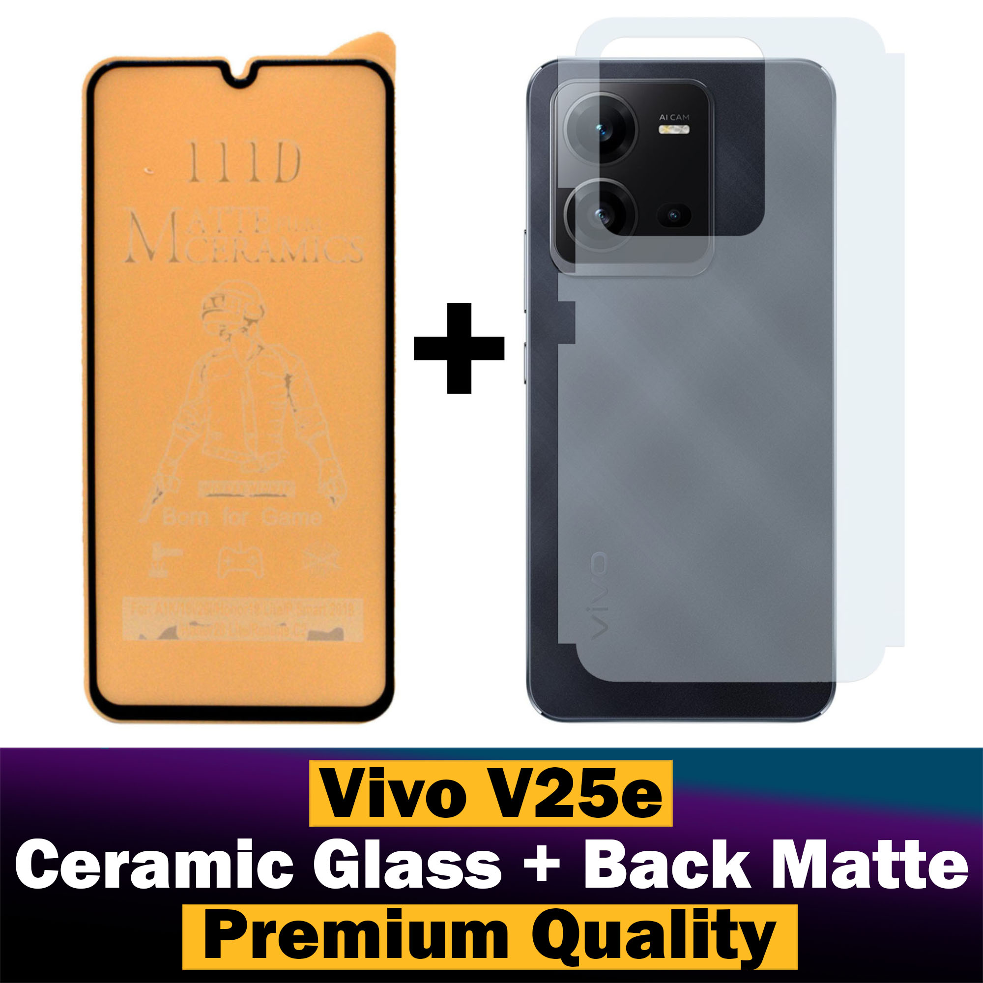 Vivo%20Y25e%20Matte%20Glass%20Protector%20Ceramic%20Glass%20+%20Back%20Protector%20Carbon%20Fiber%20Matte%20Soft%20Skin%20Sheet%20For%20Vivo%20Y25e%20-%20Image%203