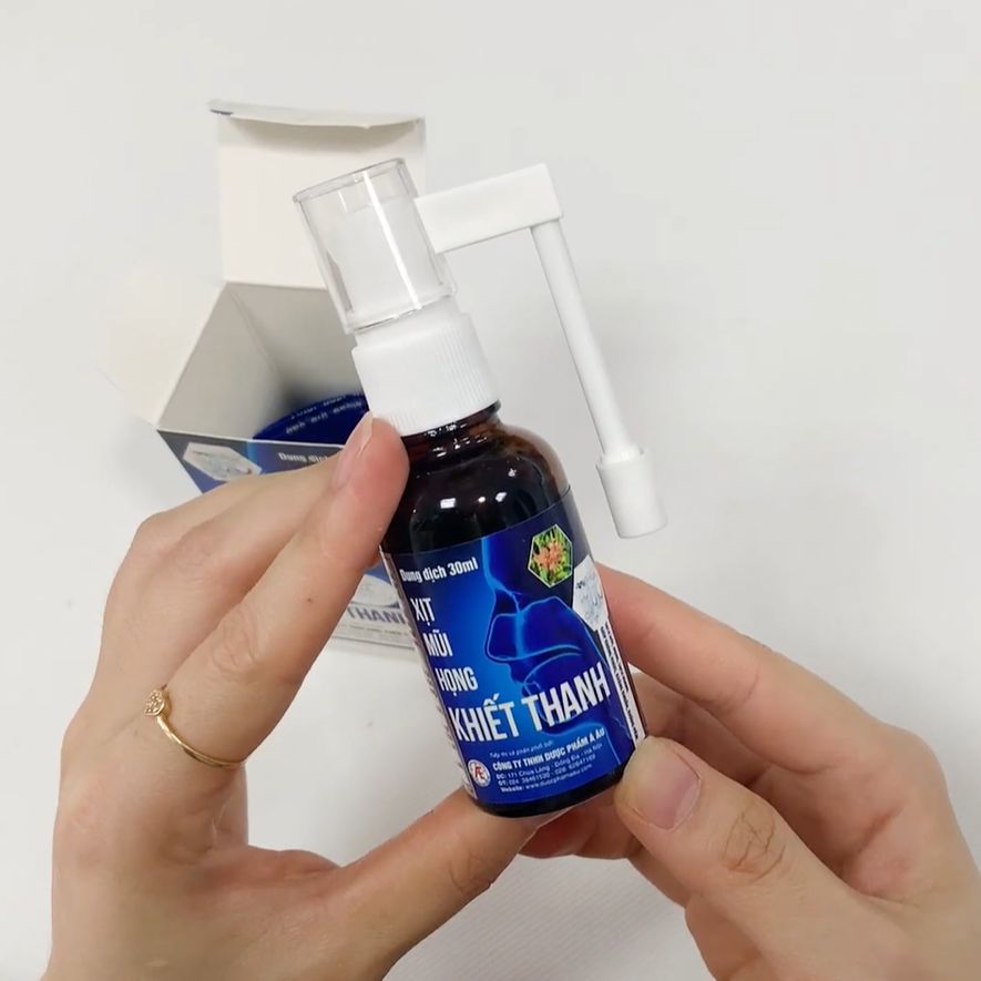 Dung dịch Xịt mũi - họng Khiết Thanh chai 30ml