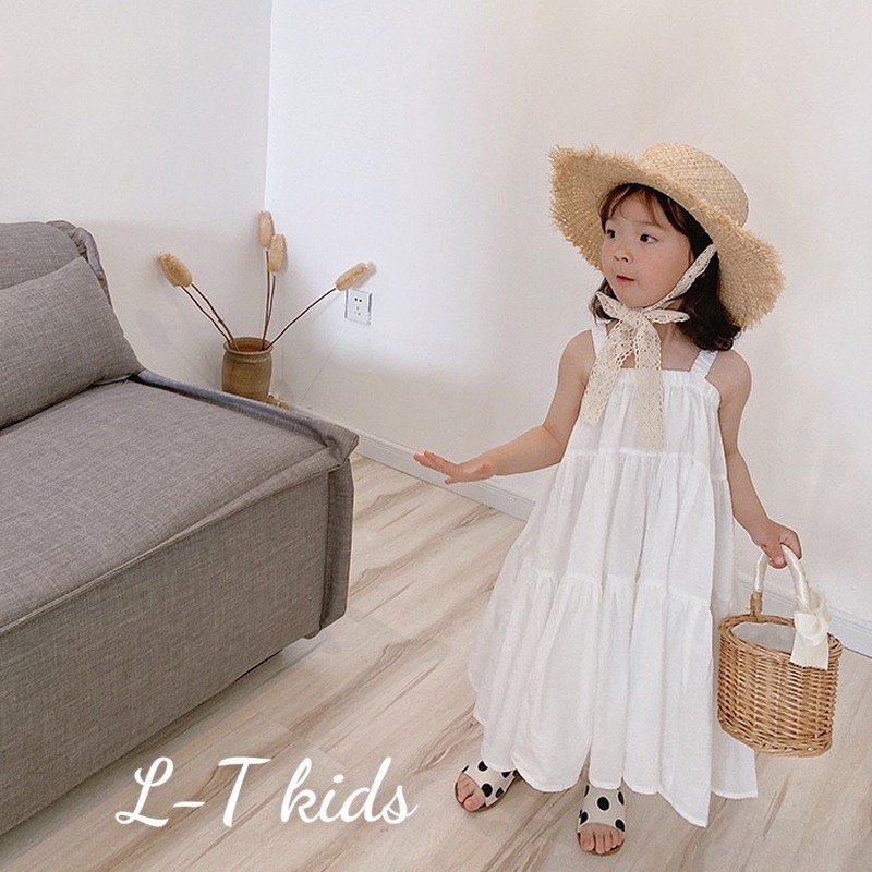 Váy đầm đi biển siêu mát cho bé gái