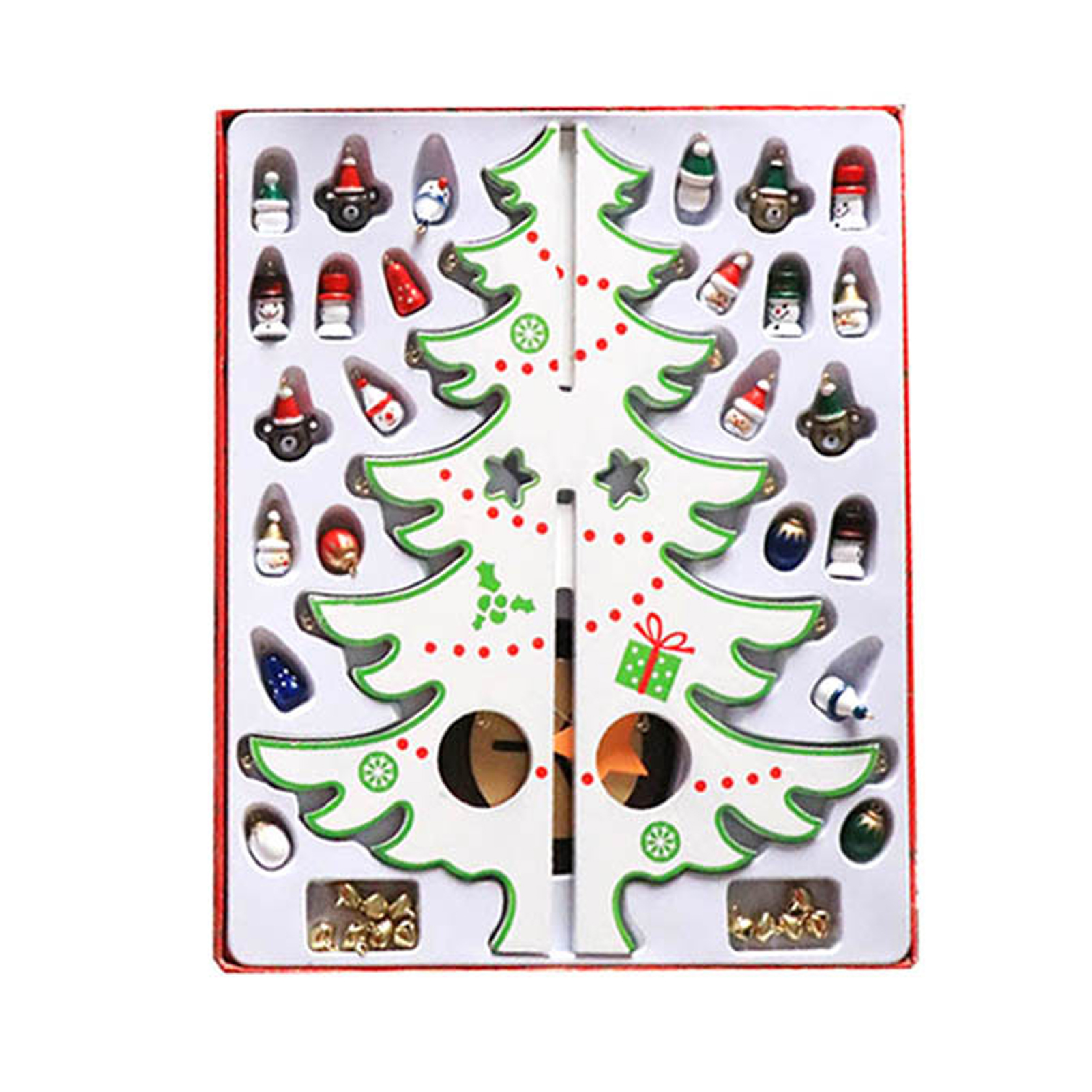 Desktop Christmas Decoration Handmade Christmas Tree Decoration Diy 3d Christmas Tree Decoration with Santa Claus Snowman and Bear Perfect Party Gift
