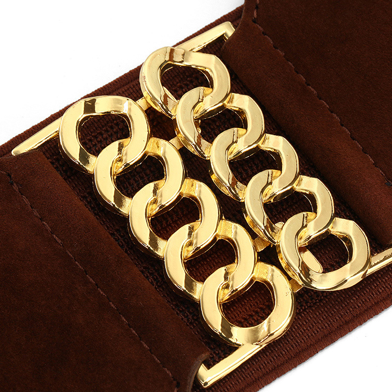 New ladies suede elastic wide belt GM2014