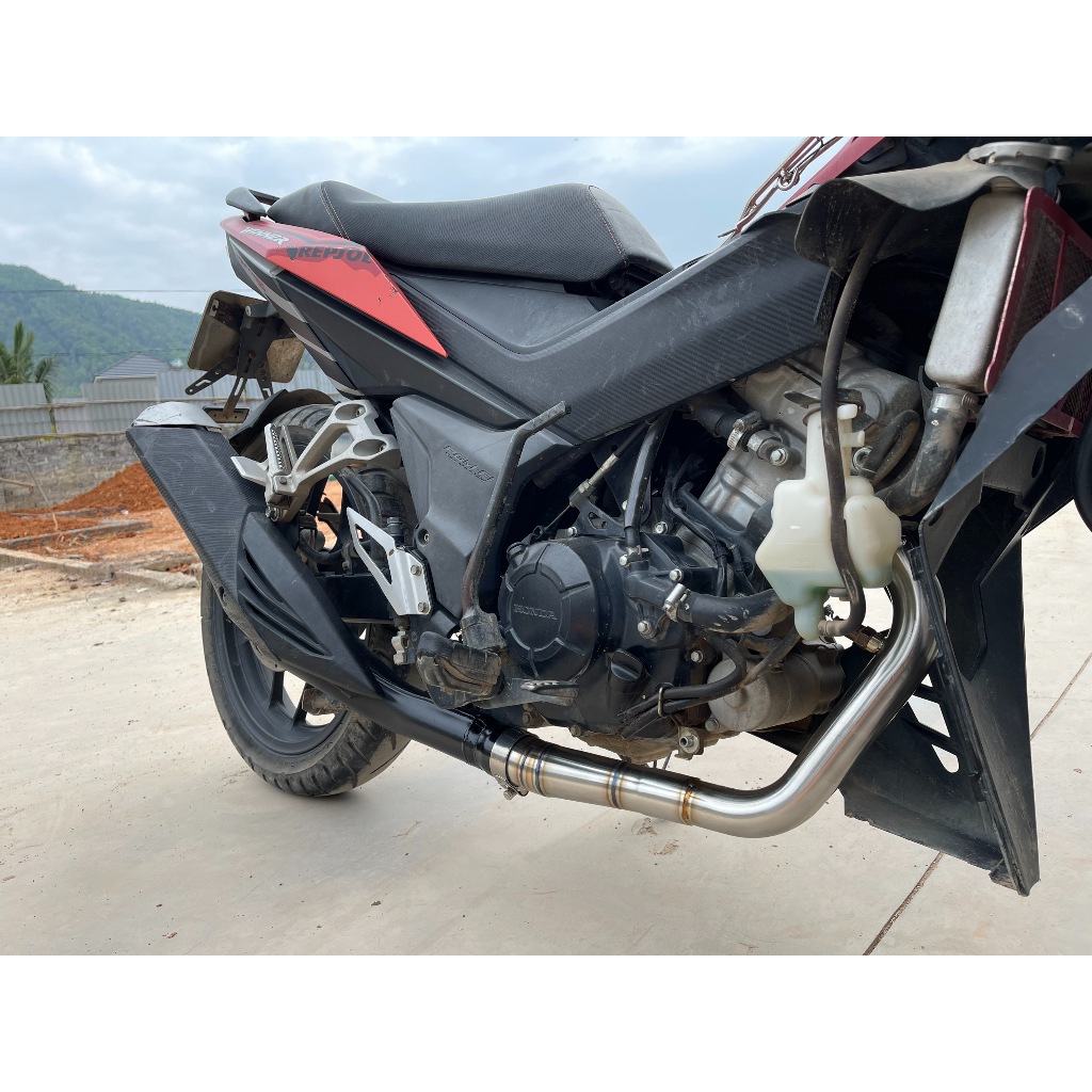 Cổ pô ex, winner, 38 42 51 gắn pô zin, pô độ