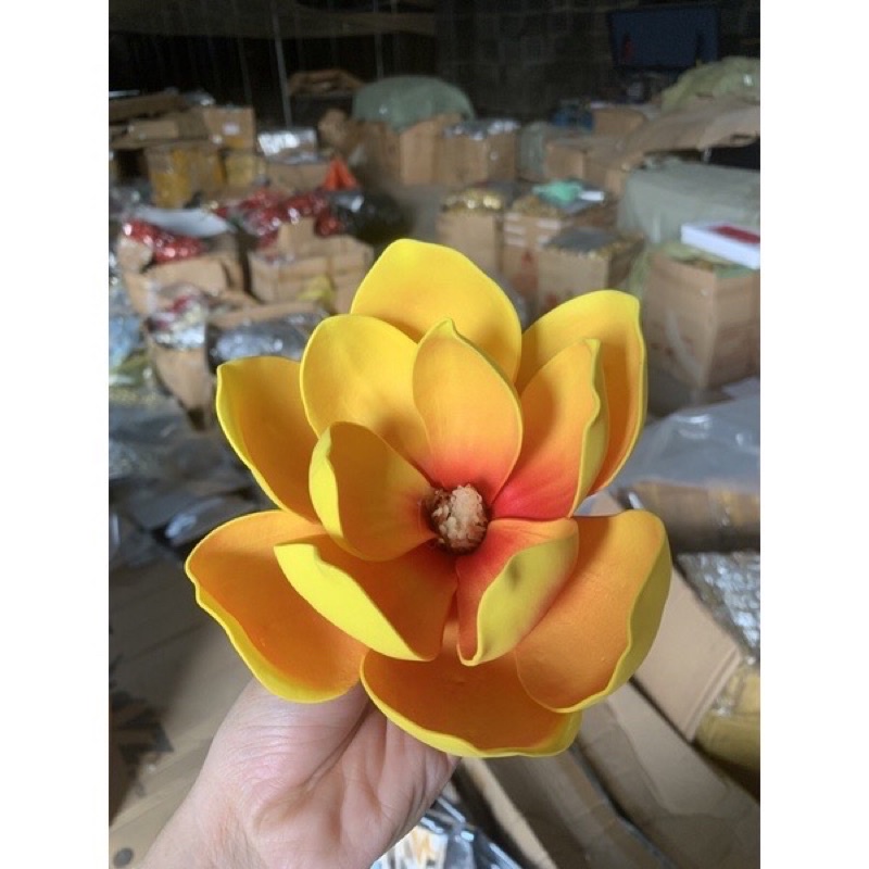 Đầu bông hoa mộc lan trang tri (hoa xốp mộc lan) siêu thị ngọc thịnh