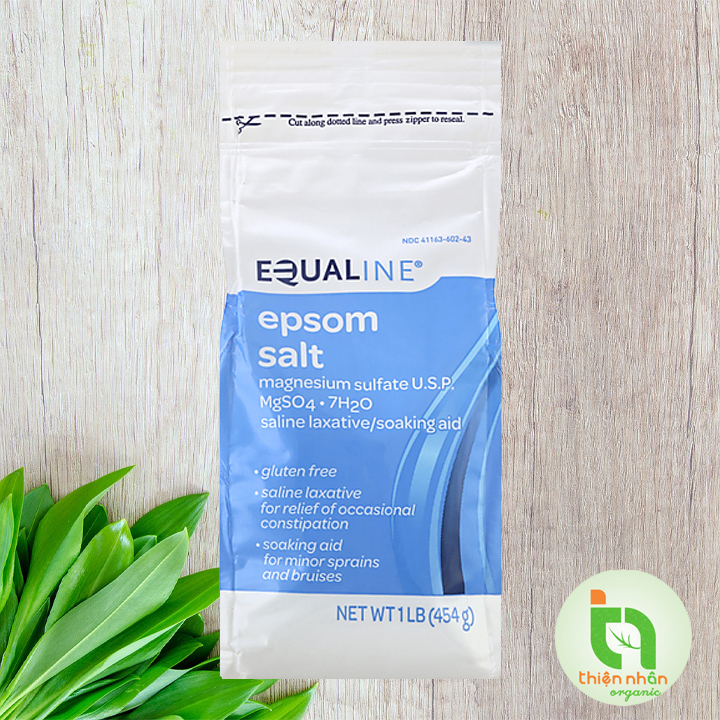 Muối tắm Epsom salt nguyên chất Equaline 454g
