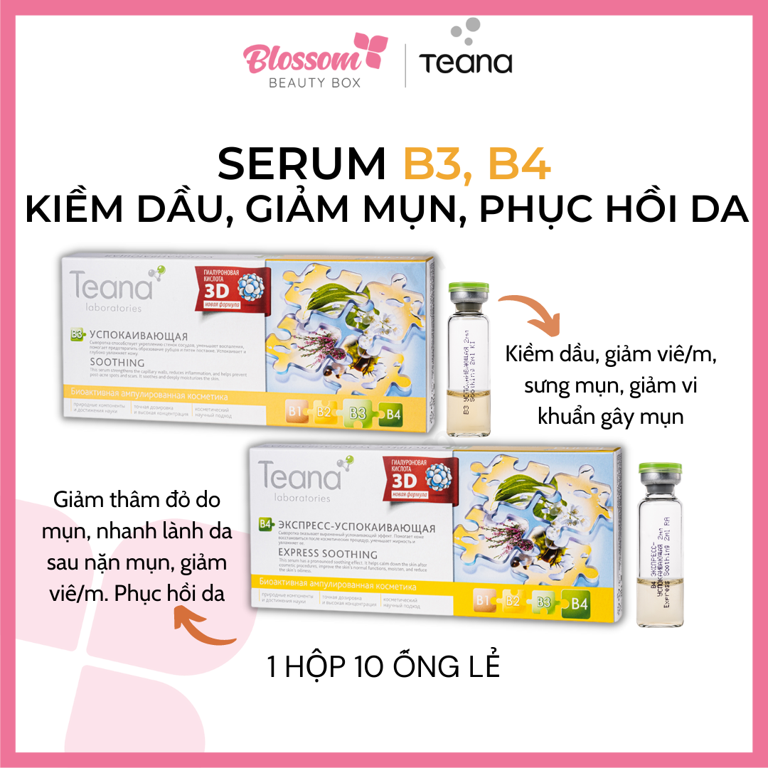 SERUM giảm dầu mụn B3, B4 TEANA 20ML