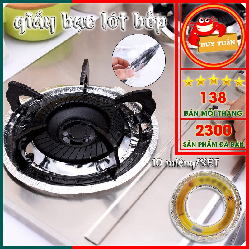 Set 10 lót bếp gas tròn