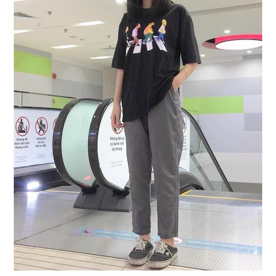 Quần baggy nữ cạp lưng chun dây dút _NẮNG 79.store