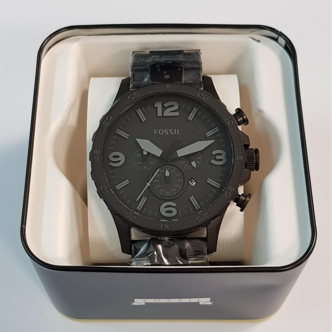 Fossil Men Black Analogue Chronograph Watch JR1401 | sites.unimi.it
