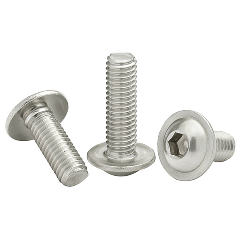 5/10/50Pcs M3 M4 M5 M6 Stainless Steel Hex Socket Button Head Screws with Loop Bolts