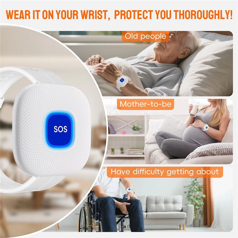 Tuya Wifi SOS Emergency Panic Button for Elderly Home Burglar Alarm ...