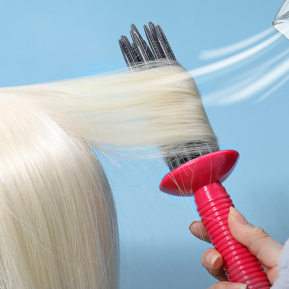 Wenefang Fashion Air Curling Comb Fluffy Styling Curler Adjustable Air Volume Comb Heatless Curling Make Up Brush Roller Tools Hair Styling Tool. 