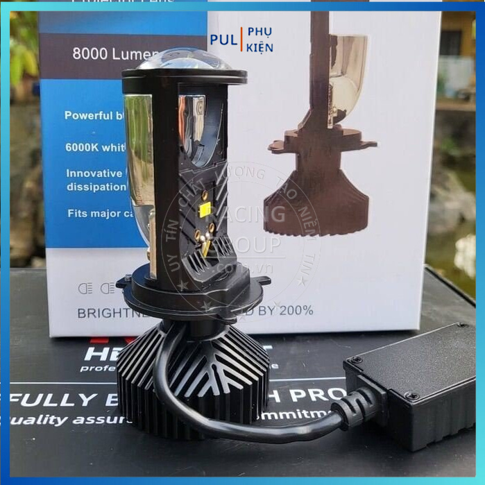 Đèn bi cầu pha led mini T9 cắt pha đẹp sáng cho xe máy