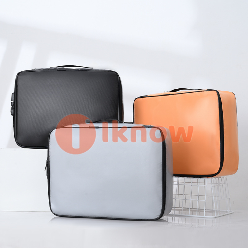 I Know Túi Đựng Tài Liệu Chống Cháy Có Khóa Túi Đựng Hồ Sơ, Túi Đựng Tài Liệu Chống Cháy Nhỏ Có Túi Đựng Tiền, Túi Đựng Hồ Sơ, Túi An Toàn Chống Nước Chống Cháy Có Khóa Kéo Cho Gia Đình Văn Phòng Du Lịch