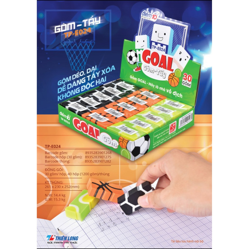 Gôm tẩy Điểm 10 TP-E024
