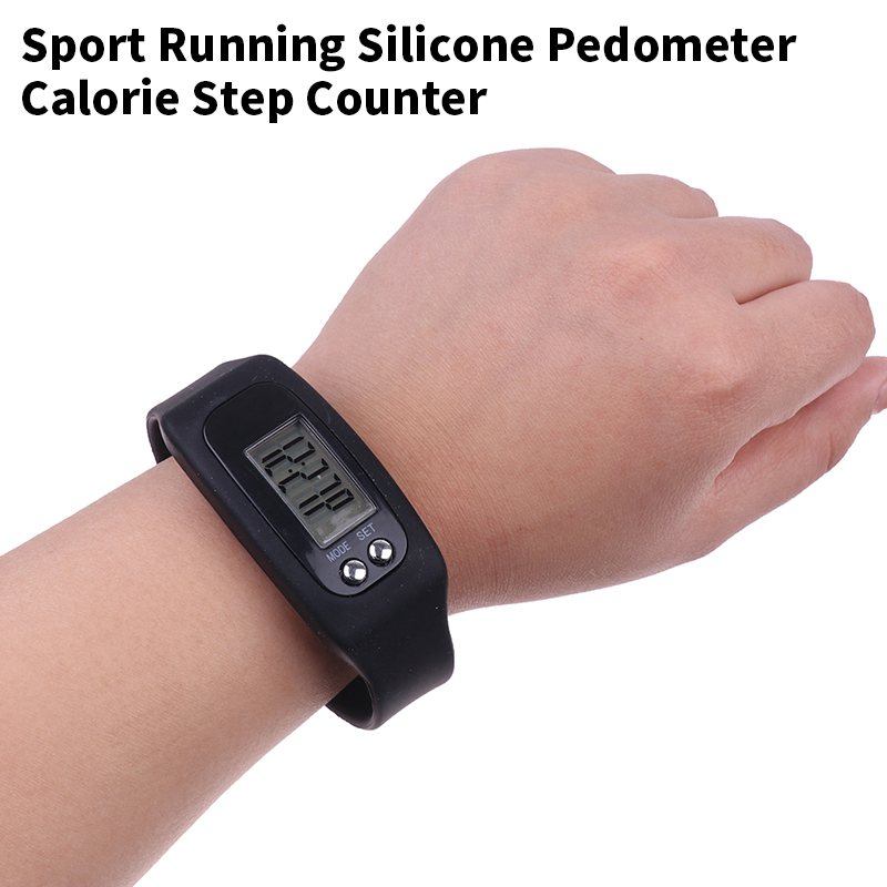 Sports Pedometer Running Step Counter Walking Distance Calorie Counter Pedometer Digital Tracker LCD Fitness Watch Bracelet. 