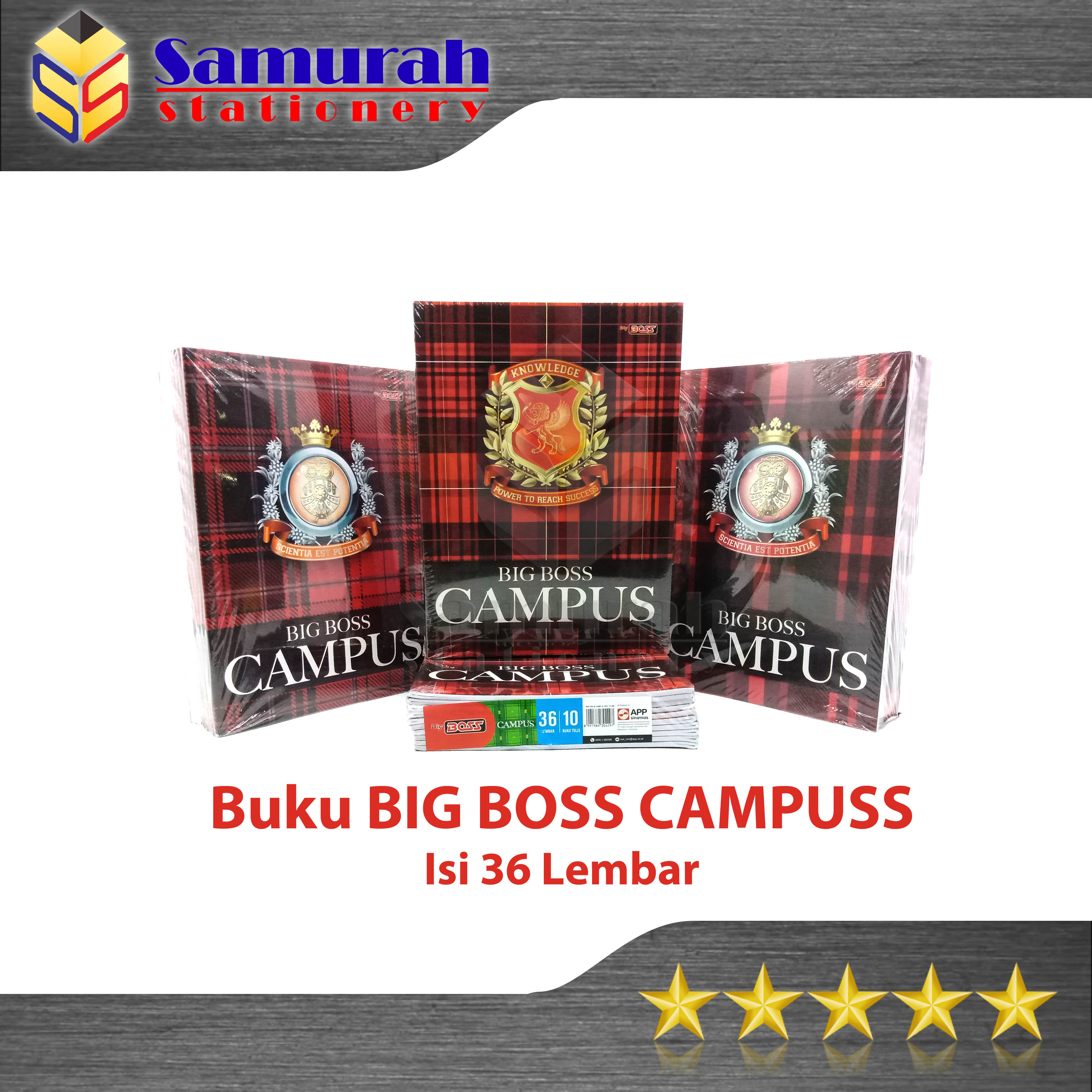 Buku Tulis Sidu Big Boss Campus Isi 36 Lembar / Bigboss Campuss 36 Lbr