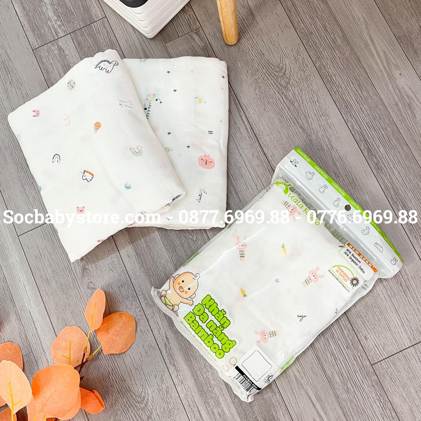 Khăn đa năng sợi tre Ualarogo