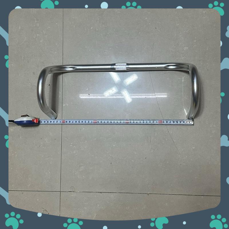 Fixed Gear Bicycle Curved Handlebars (25.4 Antique Aluminum).