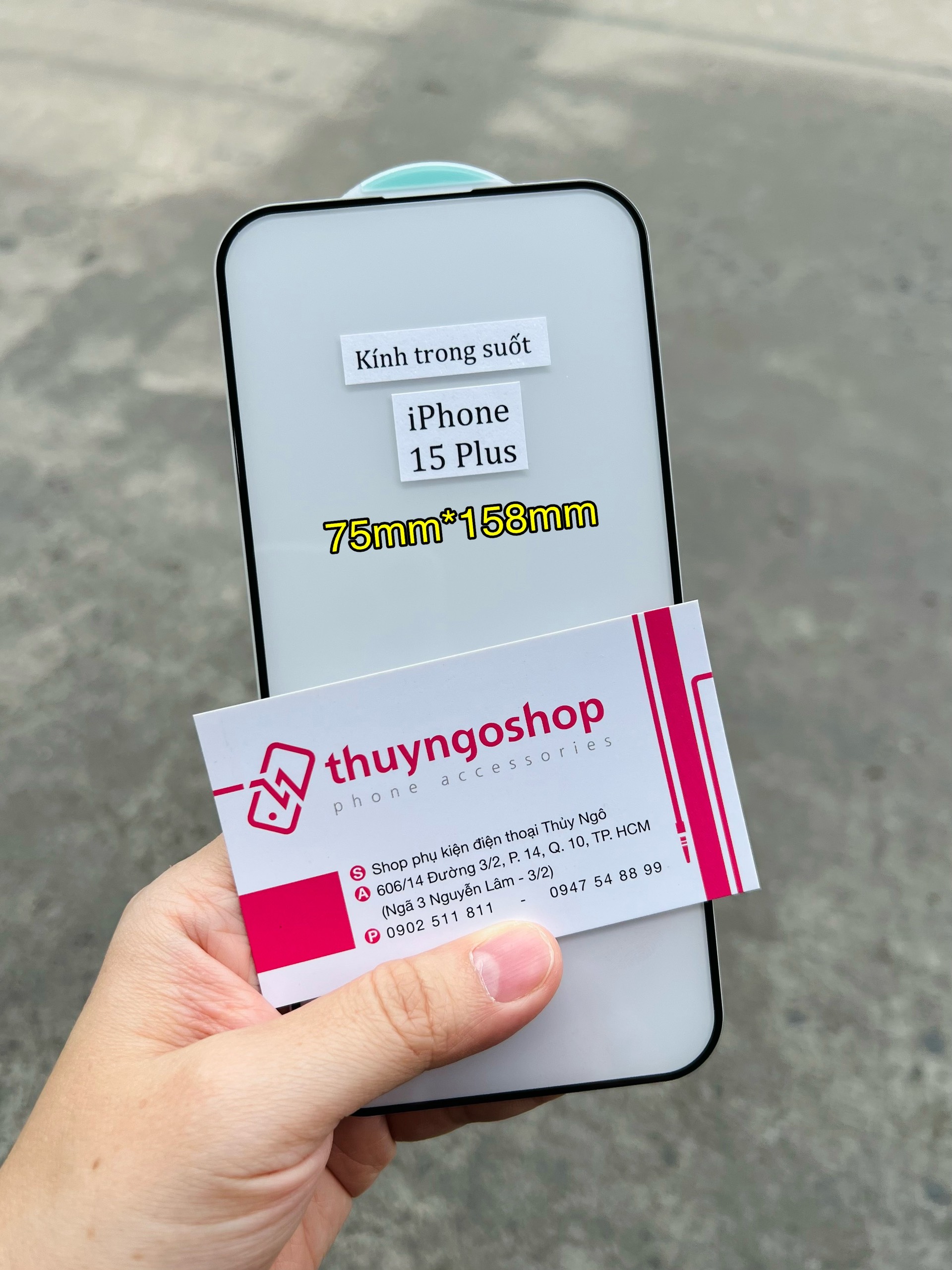 Kính cường lực full màn hình iPhone 15 Pro Max - iPhone 15 Pro - iPhone 15 Plus - iPhone 15