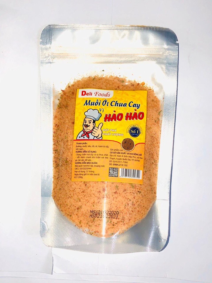 GÓI 200GR MUỐI CHẤM HẢO HẢO THẦN THÁNH CHUA CAY