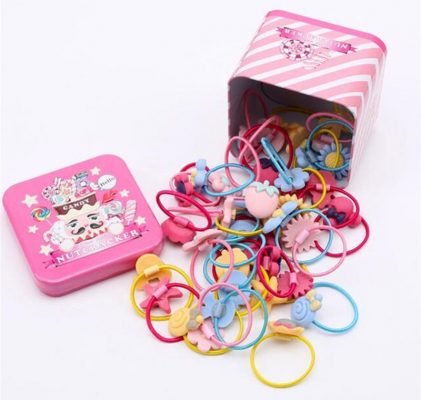 1 Dây cột tóc nhiều hình cho bé gái