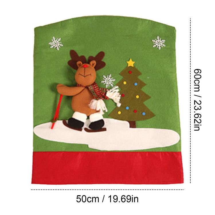 Chair Back Covers Decorative Elk Chair Cover Christmas Chair Cover ...