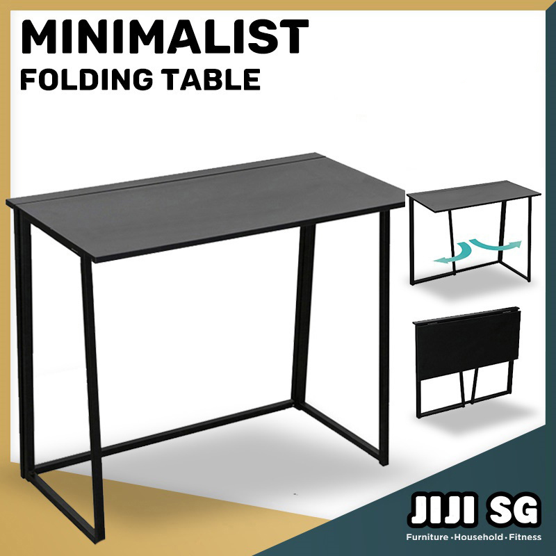 (JIJI.SG) Minimalist Full Foldable Table Folding Table Computer Table