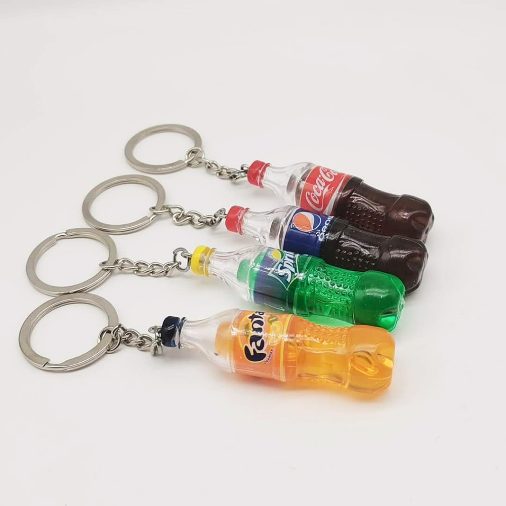 Móc Khóa Hình Chai Nước Ngọt Cola Dễ Thương