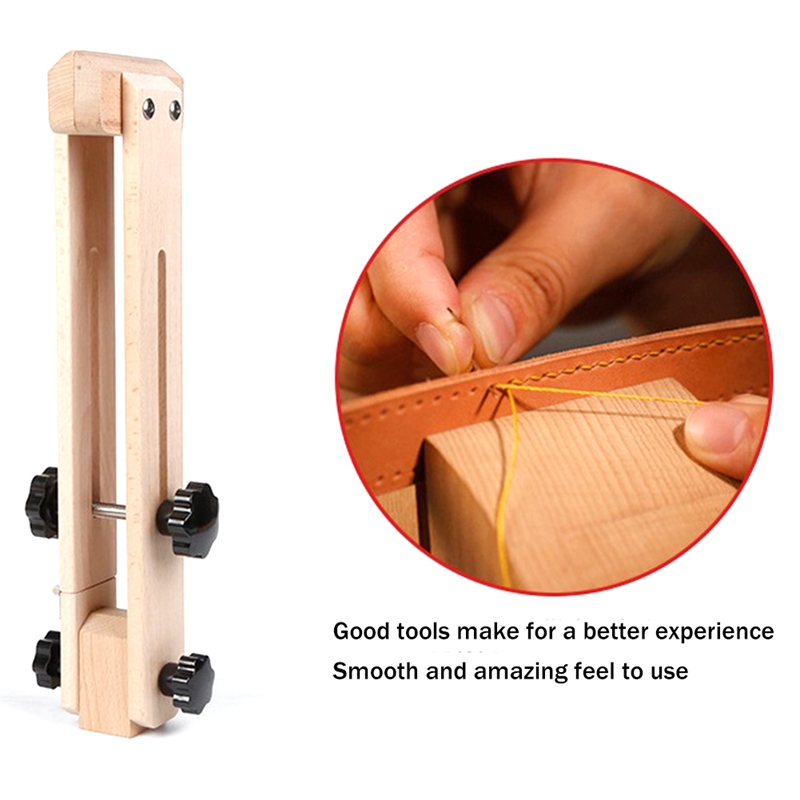 DIY Upgraded Leather Sewing Tool Accessory Part Clamp Foldable Adjustable for Holding Leather in Leather Stitching