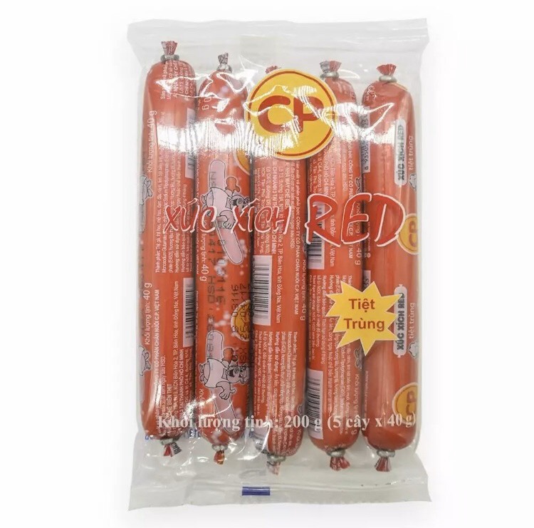 COMBO 5 gói xúc xích tiệt trùng cp 200g