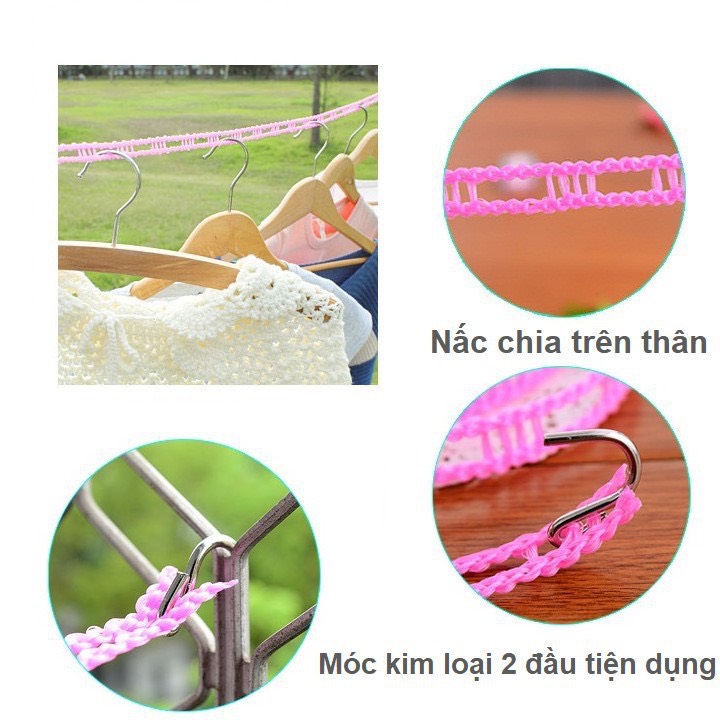 Cuộn dây phơi đồ nhựa giá bán 1 cuộn