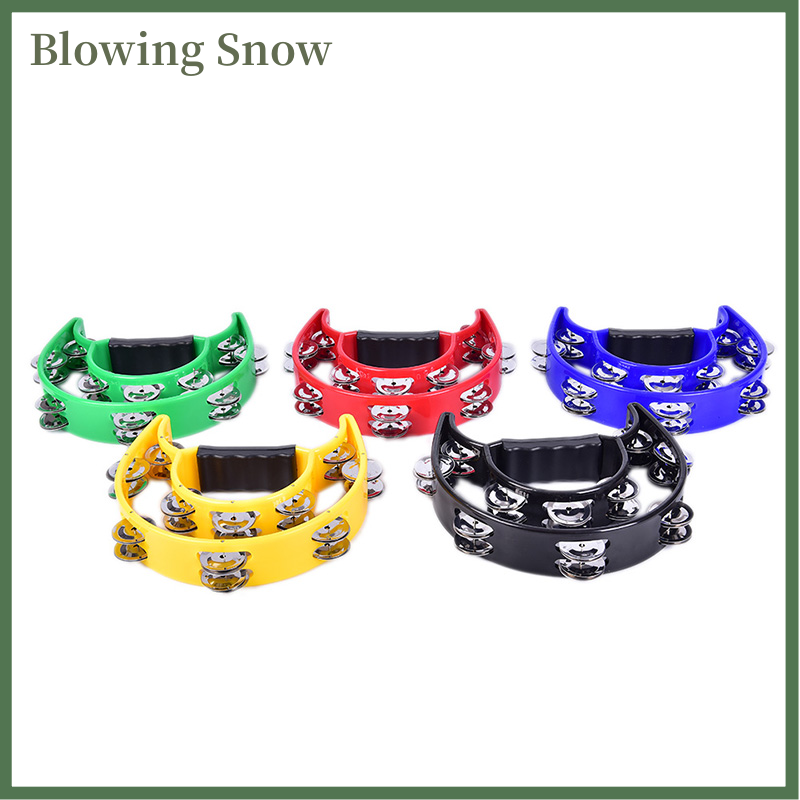 Blowing Tamborine Drum Durable Percussion Instruments Musical Instrument Compact Double