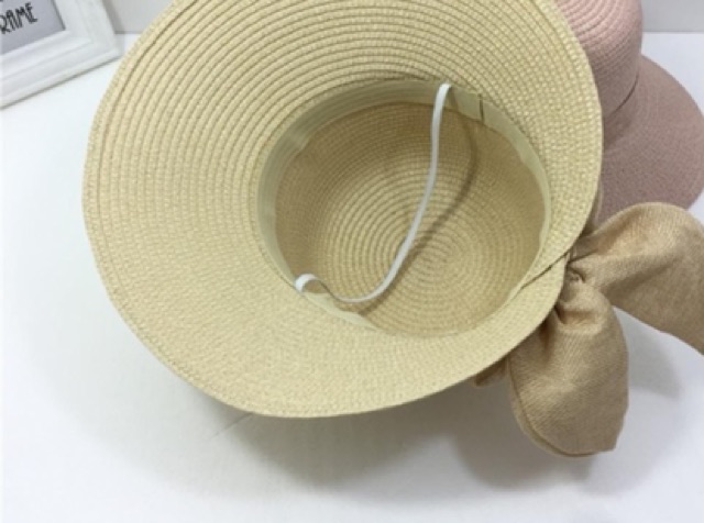 Mũ Nón cói đi biển lẹm nơ siêu đẹp
