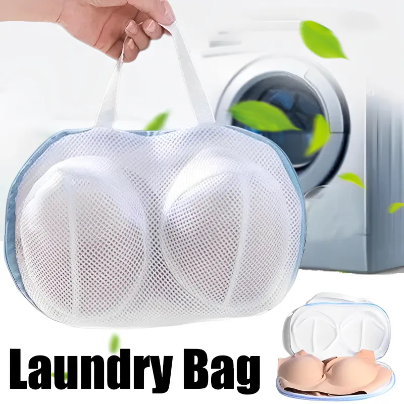 ASUKY, 2PCS Anti-deformation Bra Mesh Laundry Bag Washing Protection  Underwear Clothes Machine-wash Special