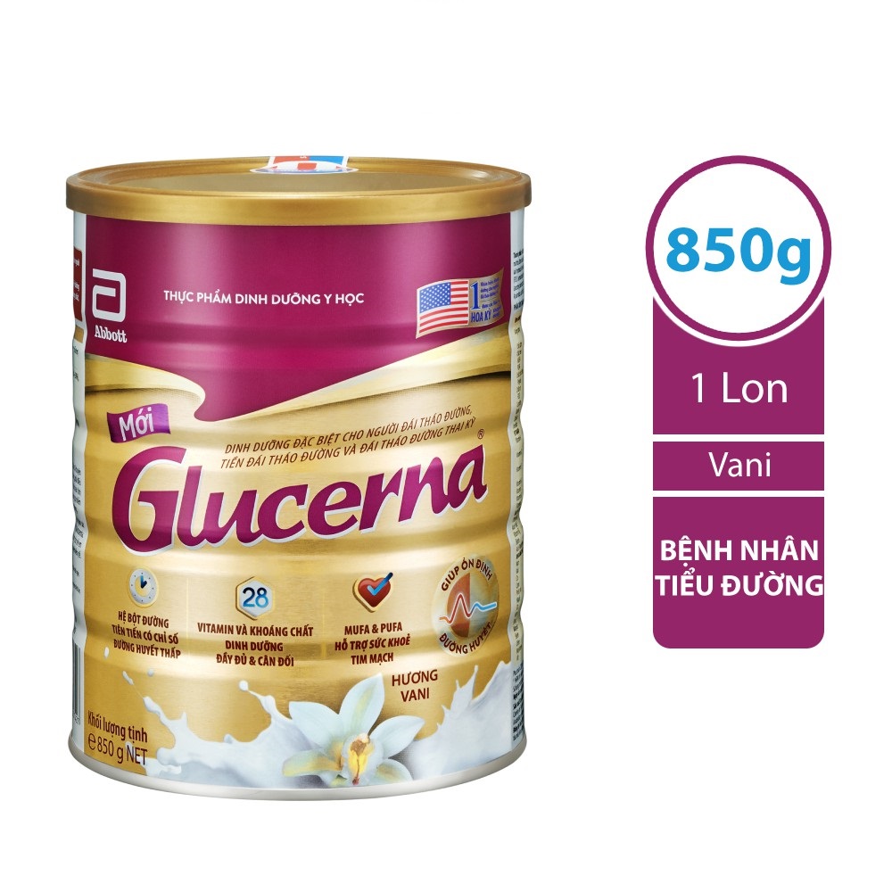 Sữa bột dành cho người bị tiểu đường Glucerna 800g