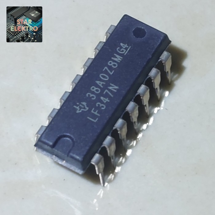5 Pezzi Di Amplificatori Operazionali LF347N In DIP14, JFET, Quadrupli, ST, Nuovi Di Zecca
