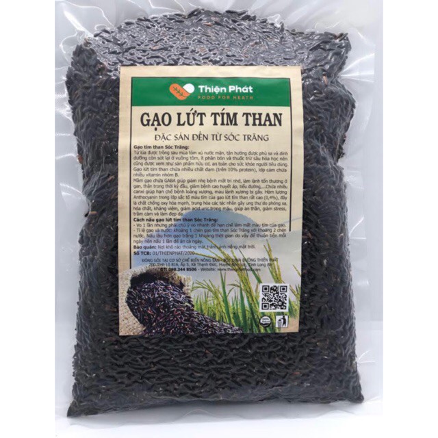 [SALE SỐC 3 NGÀY] COMBO 5 KG Gạo Lứt Tím Than Sóc Trăng