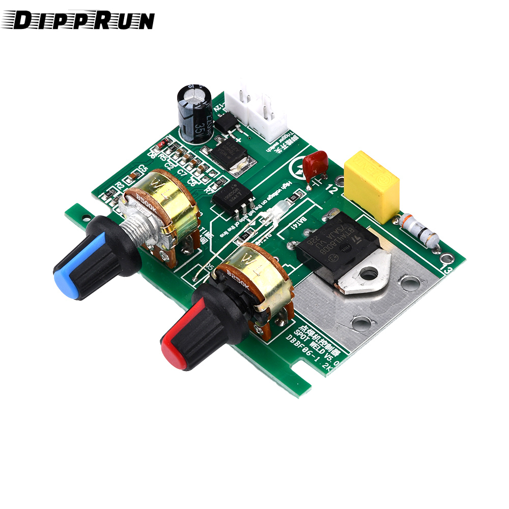Dipprun Máy hàn điểm Bảng điều khiển tại chỗ Máy hàn pin lithium Bảng điều khiển bộ bảng mạch tự làm 18650/26650 Pin