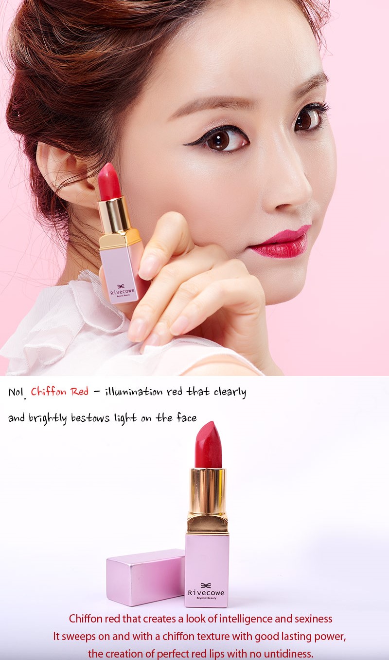 [Rivecowe] Chiffon Lipstick 3.5g