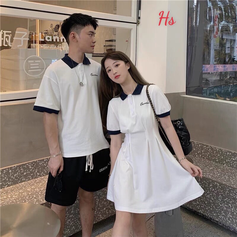 Váy nữ xòe cổ polo siêu hot