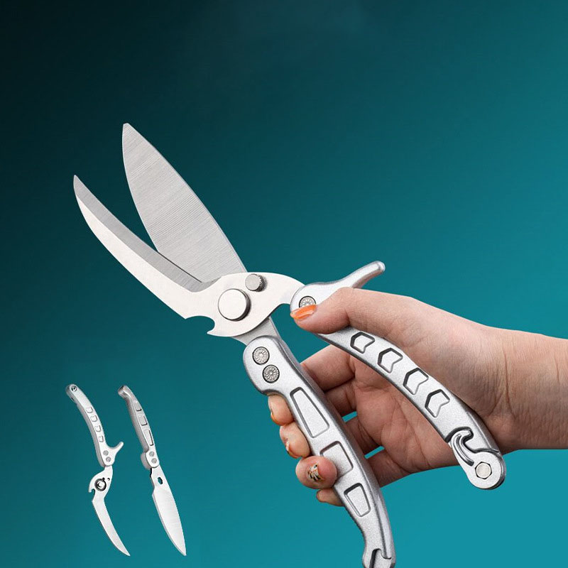 Detachable large scissors, kitchen scissors, household multifunctional chicken bone scissors, powerful cutting of food, barbecue meat, fish killing, etc