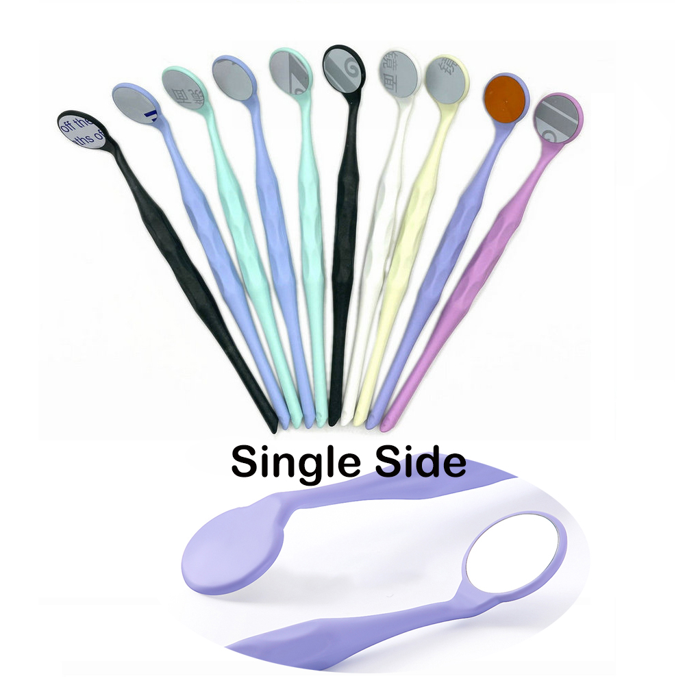 10Pcs Dental Double/Single Sided Mouth Mirror Premium Front Surface Mouth Exam Reflector Oral