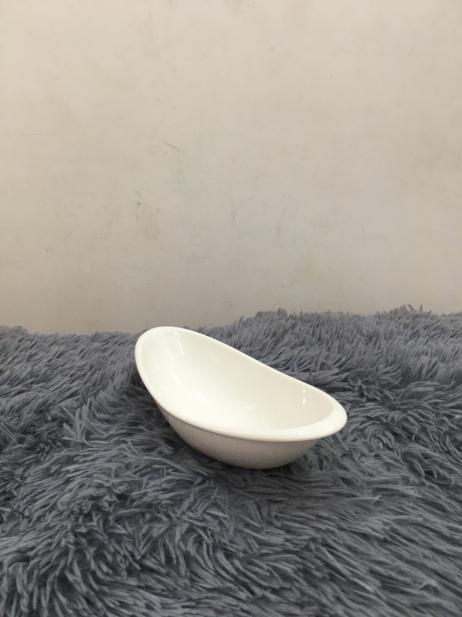 Tô oval vành đầu 22 cm - gốm sứ minh long i