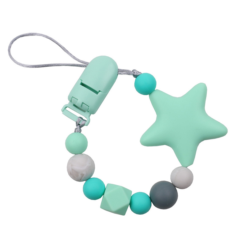Chip Dale Star Pacifier Clips Chain Newborn Baby Teething Clip Food ...