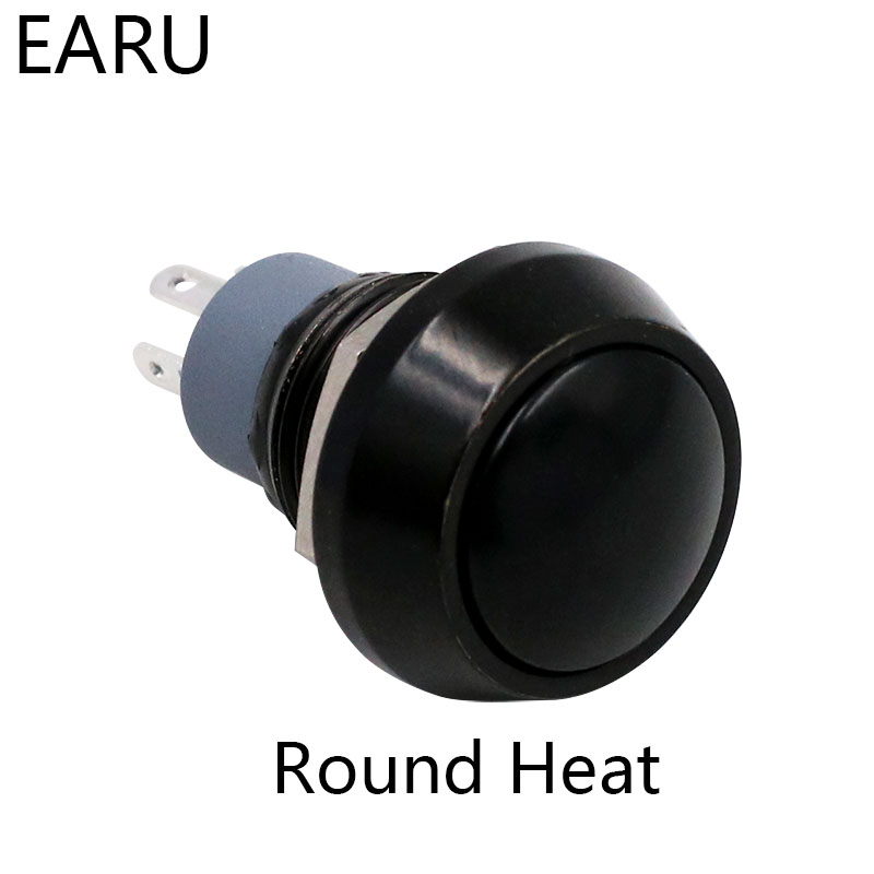 【TrendGlobe】12mm 1NO 1NC Momentary Self-reset Metal Horn Doorbell Bell Push Button Switch Waterproof Car Auto Engine PC Power Start Starter. 