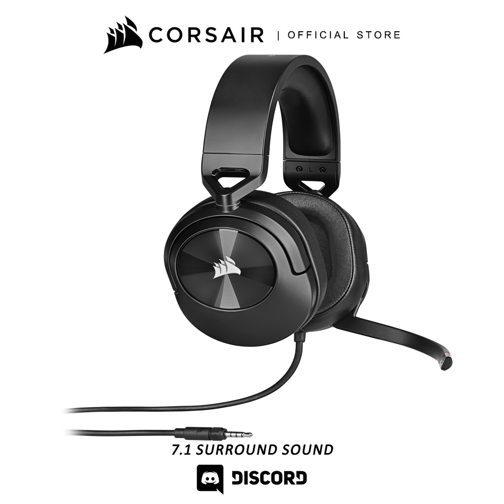 CORSAIR GAMING HEADSET HS55 SURROUND CARBON CA9011265AP Corsair